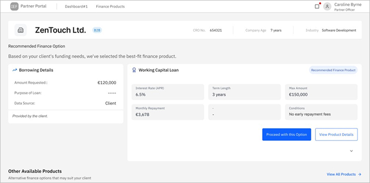 Recommended product – initial version